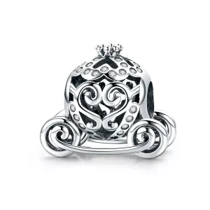 (resim) Pandora tarzı Cinderella'S Balkabağı Arabası Charm - SCC792