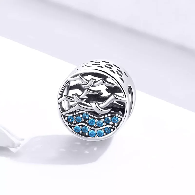 (resim) Pandora tarzı Dalga ve Martılar Charm - SCC1454 - Görüntüle 2