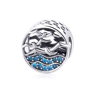 (resim) Pandora tarzı Dalga ve Martılar Charm - SCC1454