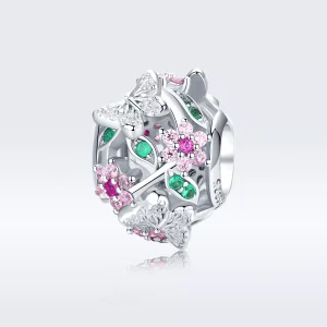 (resim) Pandora tarzı dans eden kelebek Charm - BSC116