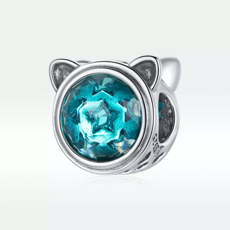 (resim) Pandora tarzı Deniz Mavisi Kedisi Charm - SCC1800 - Görüntüle 5