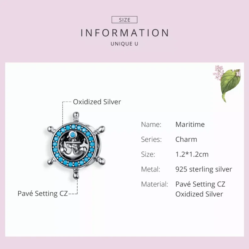 (resim) Pandora tarzı denizcilik Charm - SCC1200 - Görüntüle 3