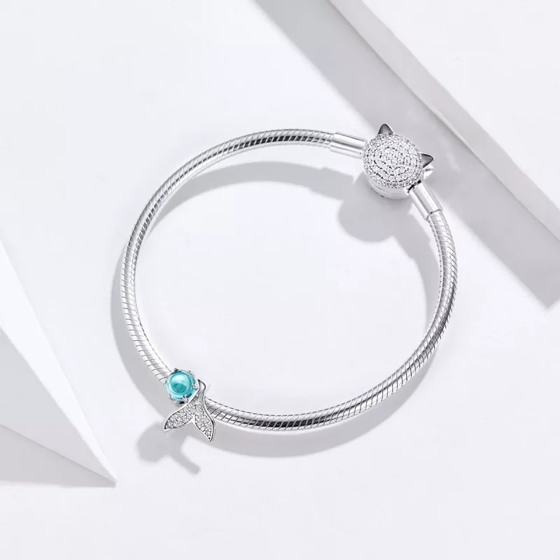(resim) Pandora tarzı Denizkızı Gözyaşları Charm - SCC1226 - Görüntüle 4