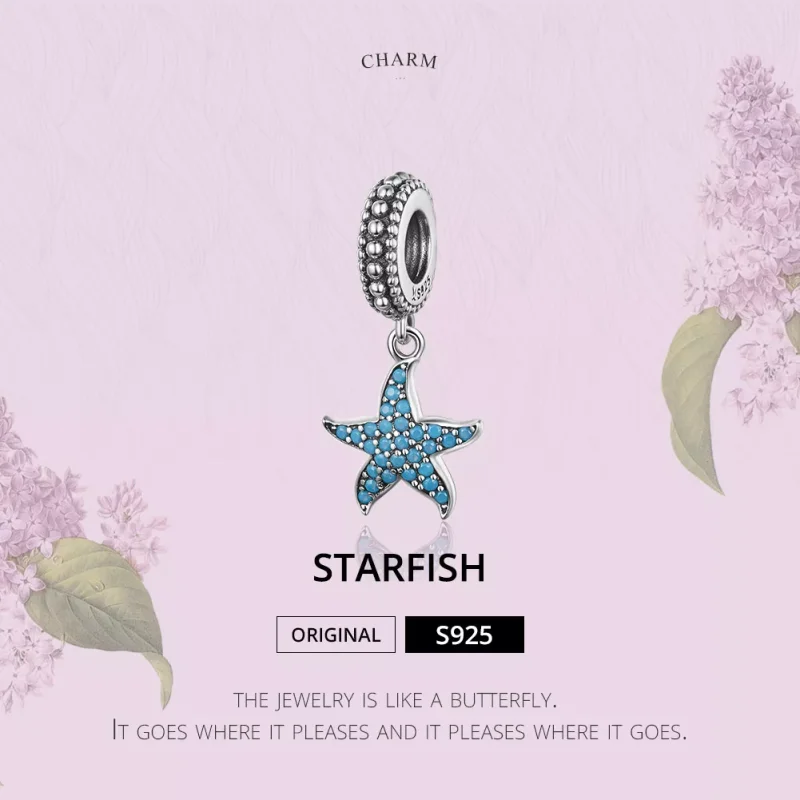 (resim) Pandora tarzı Denizyıldızı Sallantılı Charm - SCC1210 - Görüntüle 2