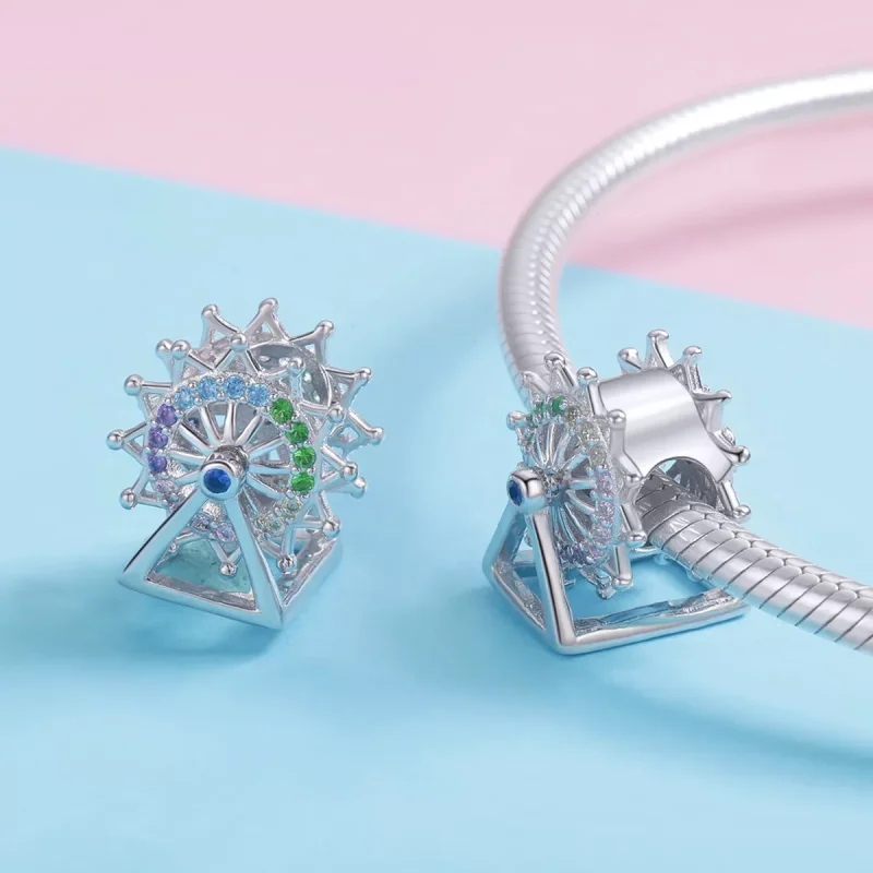 (resim) Pandora tarzı Dönme dolap Charm - SCC1028 - Görüntüle 4