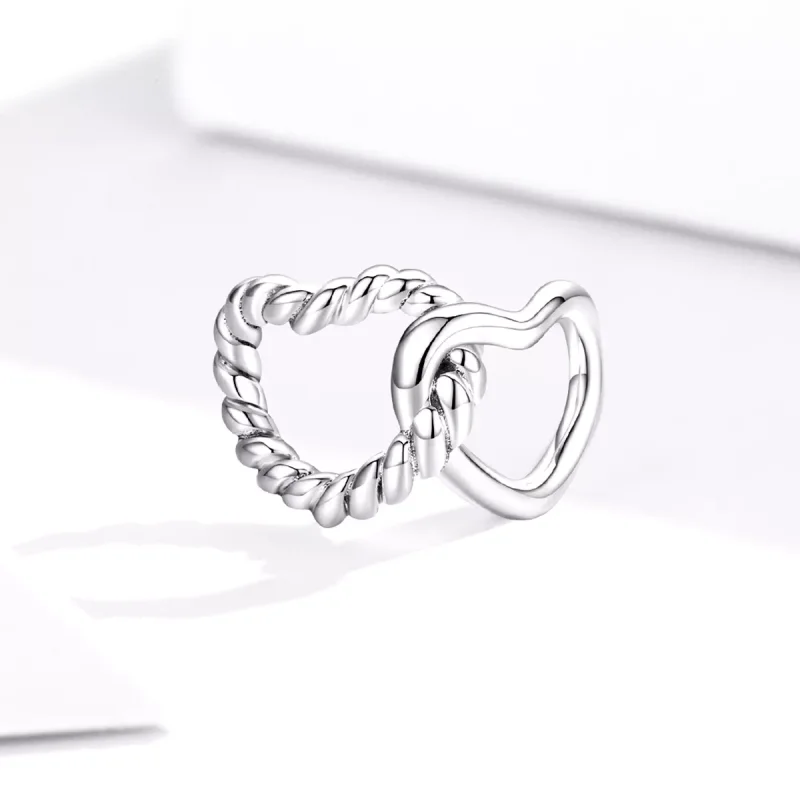 (resim) Pandora tarzı dolaşmış kalpler Charm - SCC1563 - Görüntüle 2
