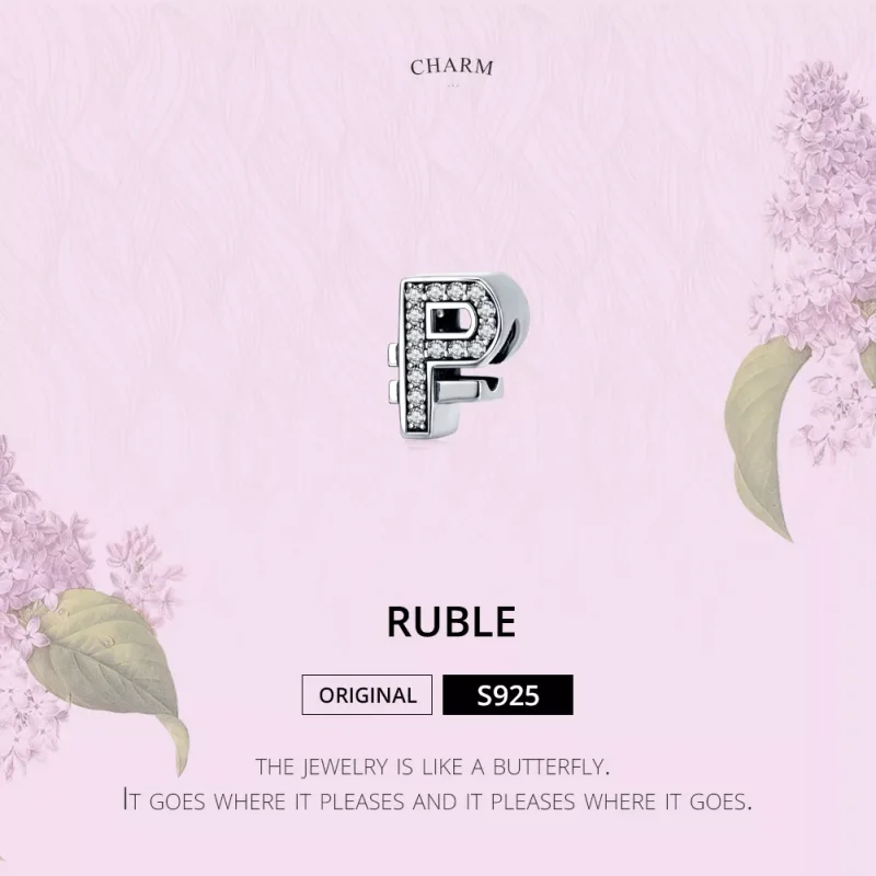 (resim) Pandora tarzı Döviz Rublesi Charm - SCC1271 - Görüntüle 2