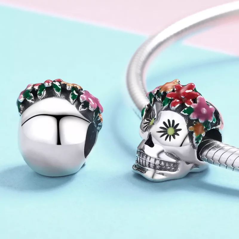 (resim) Pandora tarzı Şeker Kafatası Charm - SCC888 - Görüntüle 3