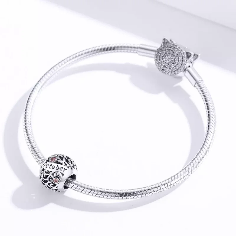 (resim) Pandora tarzı Ekim Doğum Taşı Charm - SCC1385-10 - Görüntüle 2