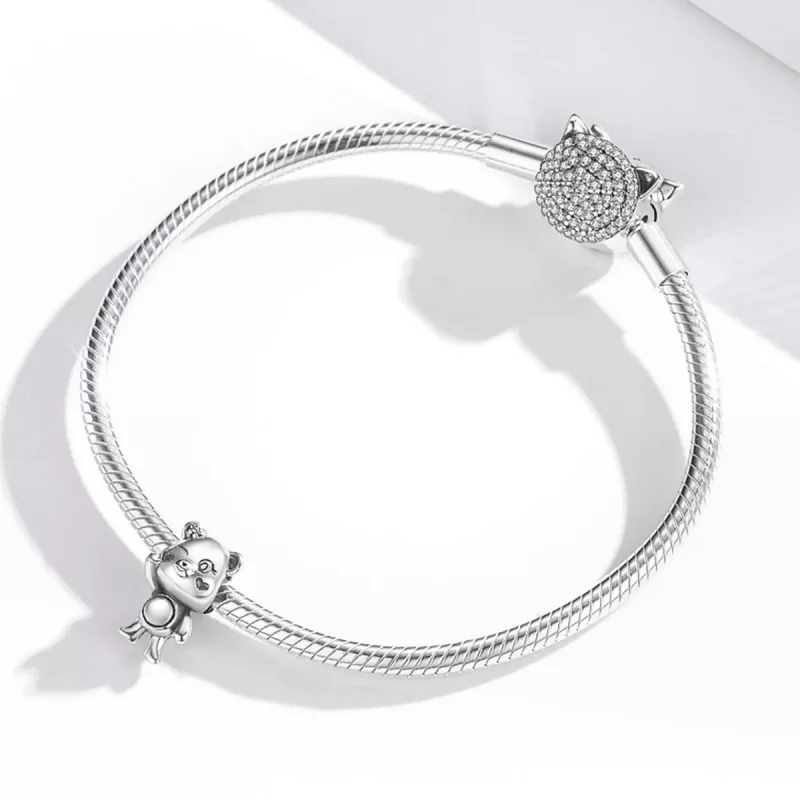 (resim) Pandora tarzı Eğlenceli Ayı Charm - SCC1870 - Görüntüle 4