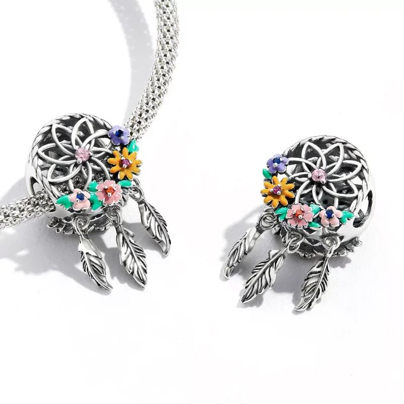 (resim) Pandora tarzı Çelenk Rüya Avcısı Charm - BSC589 - Görüntüle 3