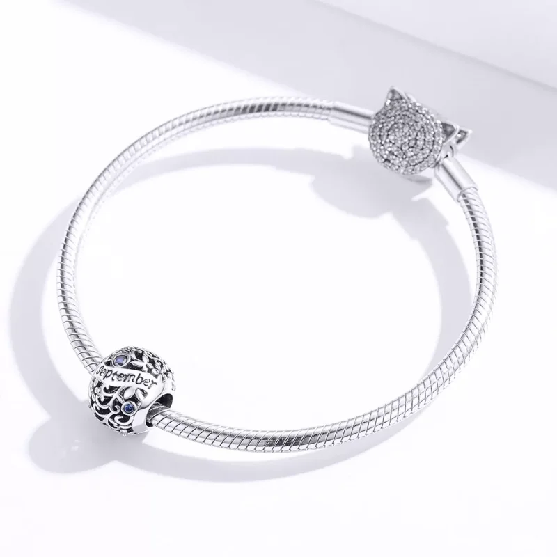 (resim) Pandora tarzı Eylül Doğum Taşı Charm - SCC1385-9 - Görüntüle 3