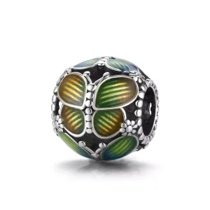 (resim) Pandora tarzı Fantezi Kelebekler Charm - SCC1705