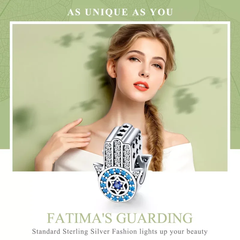 (resim) Pandora tarzı Fatima'nın Koruyucusu Charm - SCC721 - Görüntüle 6