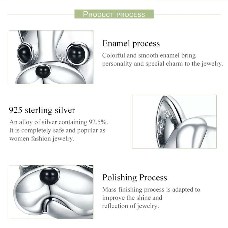 (resim) Pandora tarzı Fransız Bulldog Charm - SCC315 - Görüntüle 6