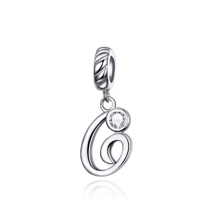 (resim) Pandora tarzı G harfi Sallantılı Charm - SCC1183-G