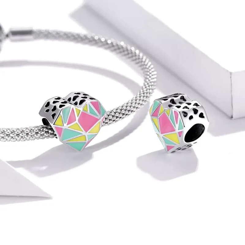 (resim) Pandora tarzı Geometrik Desenler Charm - SCC1761 - Görüntüle 4