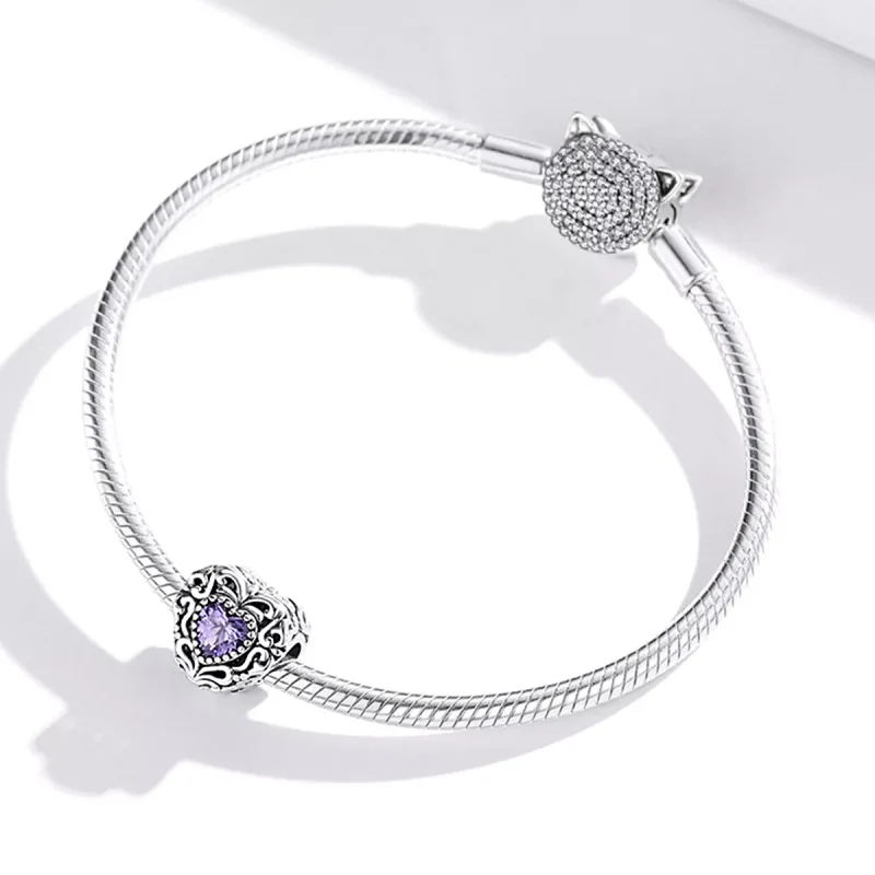 (resim) Pandora Tarzı Gizemli Kalp Charm - SCC1929 - Görüntüle 3
