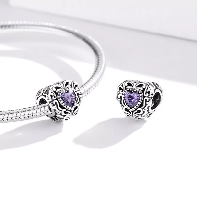 (resim) Pandora Tarzı Gizemli Kalp Charm - SCC1929 - Görüntüle 4