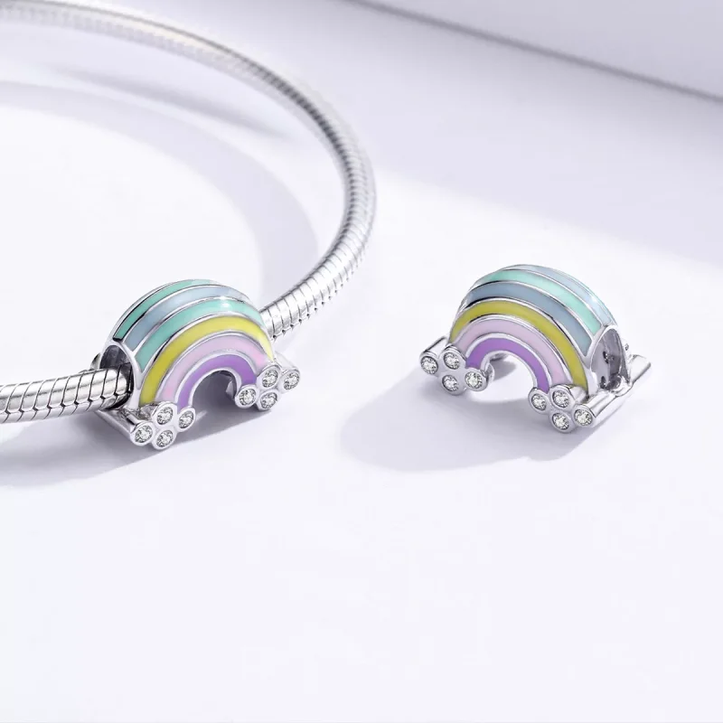 (resim) Pandora tarzı Gökkuşağı Charm - SCC1425 - Görüntüle 4