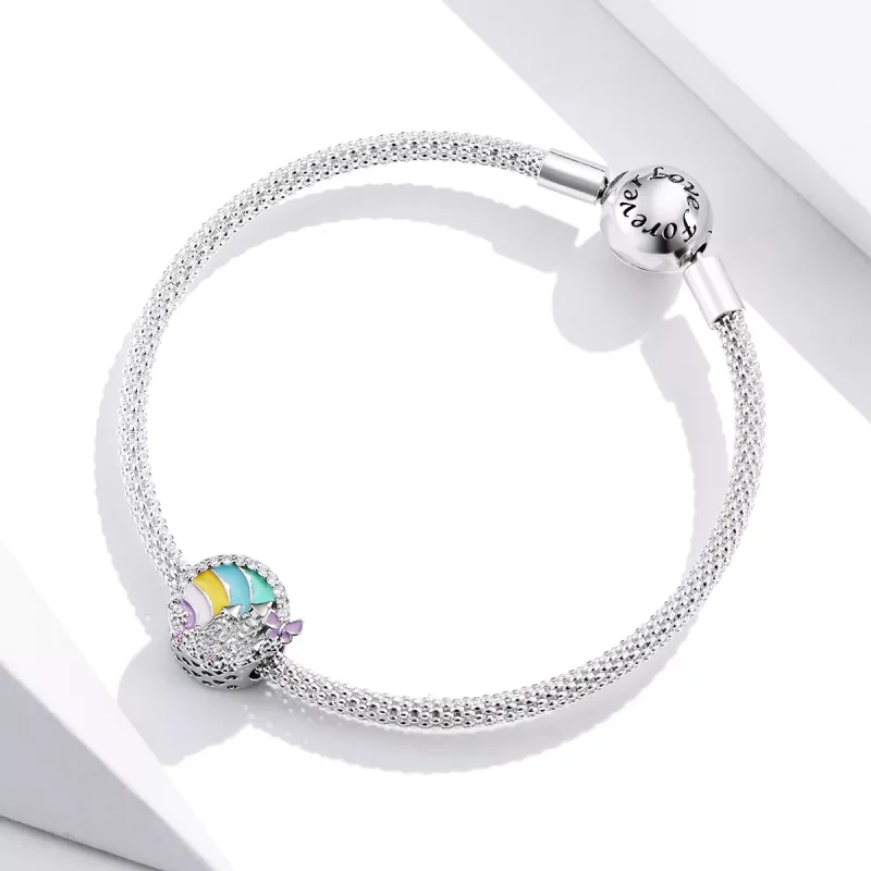 (resim) Pandora tarzı Gökkuşağı Kalesi Charm - SCC1585 - Görüntüle 4
