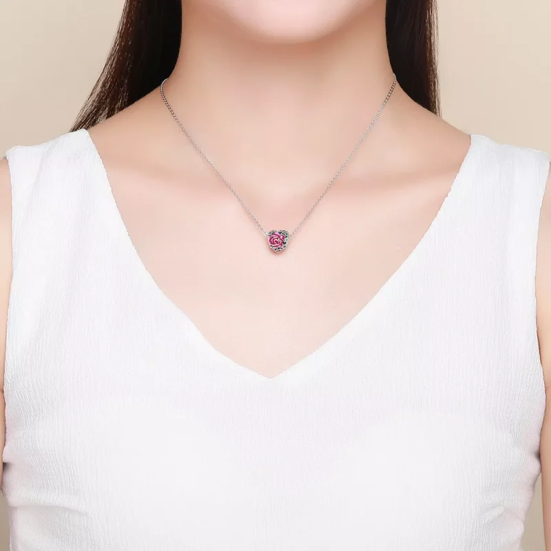 (resim) Pandora tarzı Gül Kalp Charm - SCC927 - Görüntüle 5