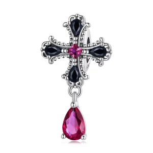 (resim) Pandora Tarzı Gotik Haç Spacer Charm - SCC2381