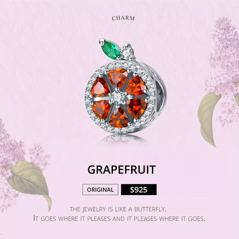 (resim) Pandora tarzı Greyfurt Charm - SCC1277 - Görüntüle 2