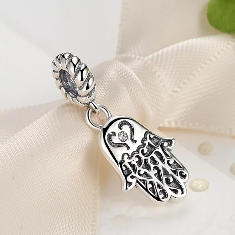 (resim) Pandora tarzı hamsa eli Sallantılı Charm - SCC031 - Görüntüle 3