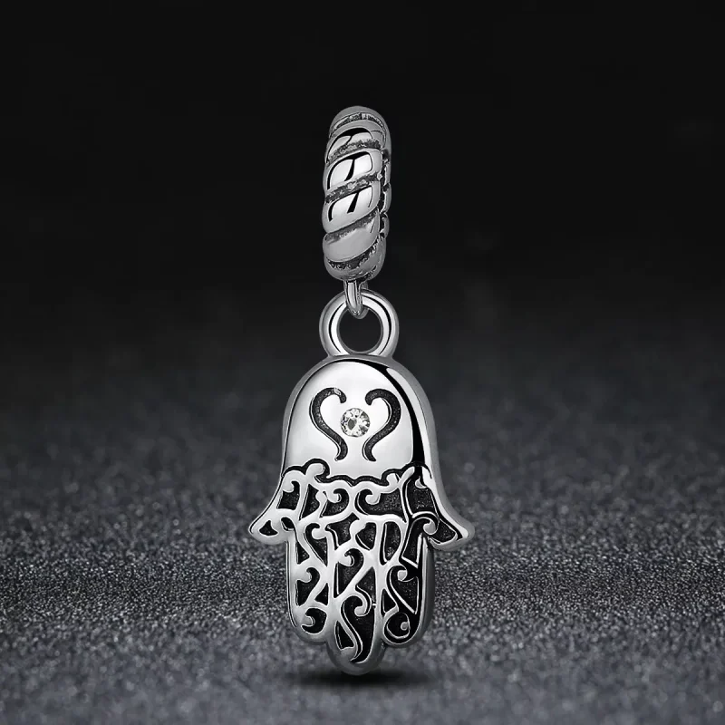 (resim) Pandora tarzı hamsa eli Sallantılı Charm - SCC031 - Görüntüle 4
