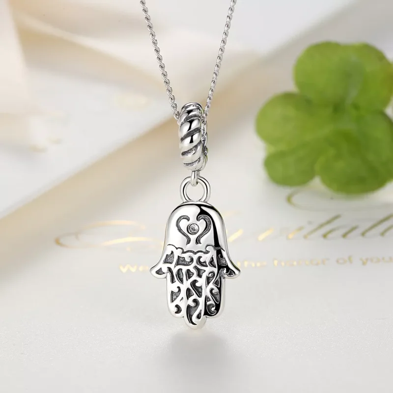 (resim) Pandora tarzı hamsa eli Sallantılı Charm - SCC031 - Görüntüle 5