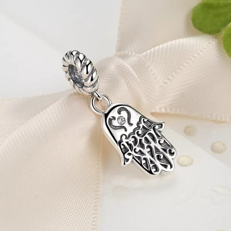 (resim) Pandora tarzı hamsa eli Sallantılı Charm - SCC031 - Görüntüle 6