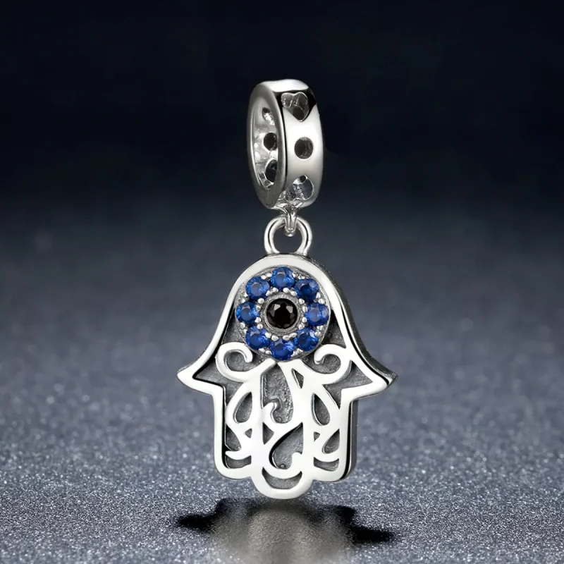 (resim) Pandora tarzı hamsa eli Sallantılı Charm - SCC085 - Görüntüle 5