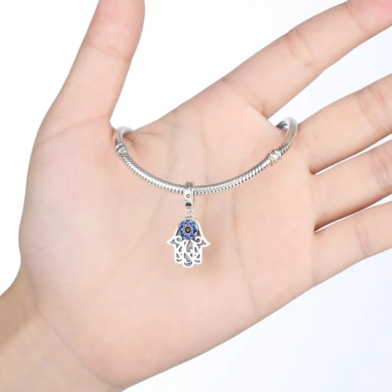 (resim) Pandora tarzı hamsa eli Sallantılı Charm - SCC085 - Görüntüle 6