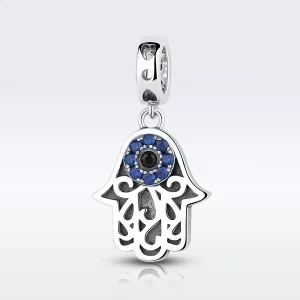 (resim) Pandora tarzı hamsa eli Sallantılı Charm - SCC085