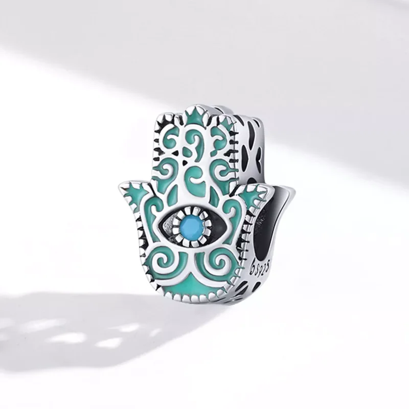 (resim) Pandora tarzı Hamsa Gözü Şanslılık Takısı - BSC510 - Görüntüle 2