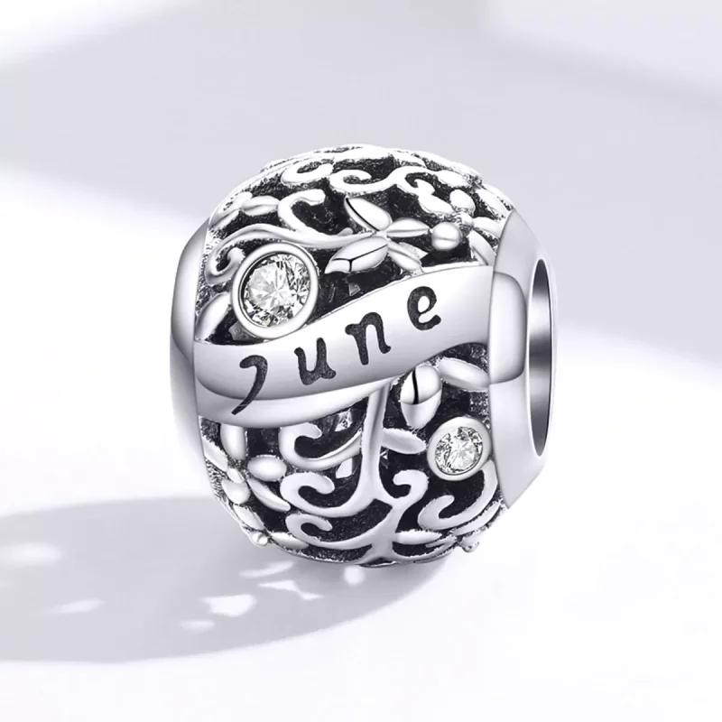 (resim) Pandora tarzı Haziran Doğum Taşı Charm - SCC1385-6 - Görüntüle 4
