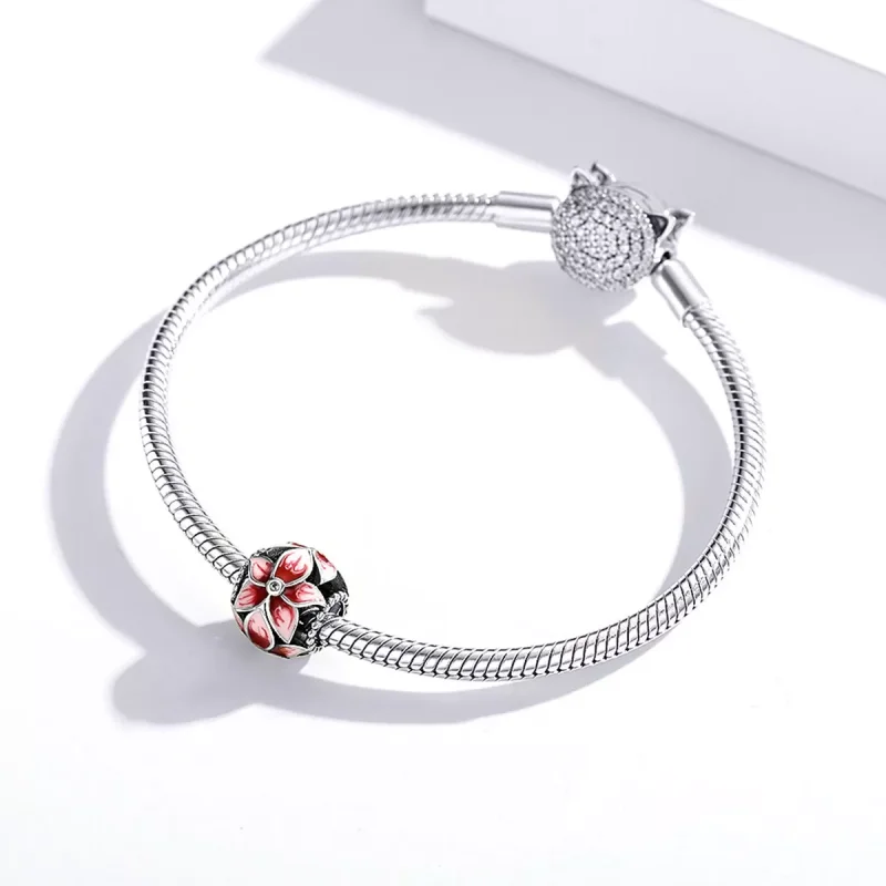 (resim) Pandora tarzı çiçek açan çiçek Charm - SCC1707 - Görüntüle 3