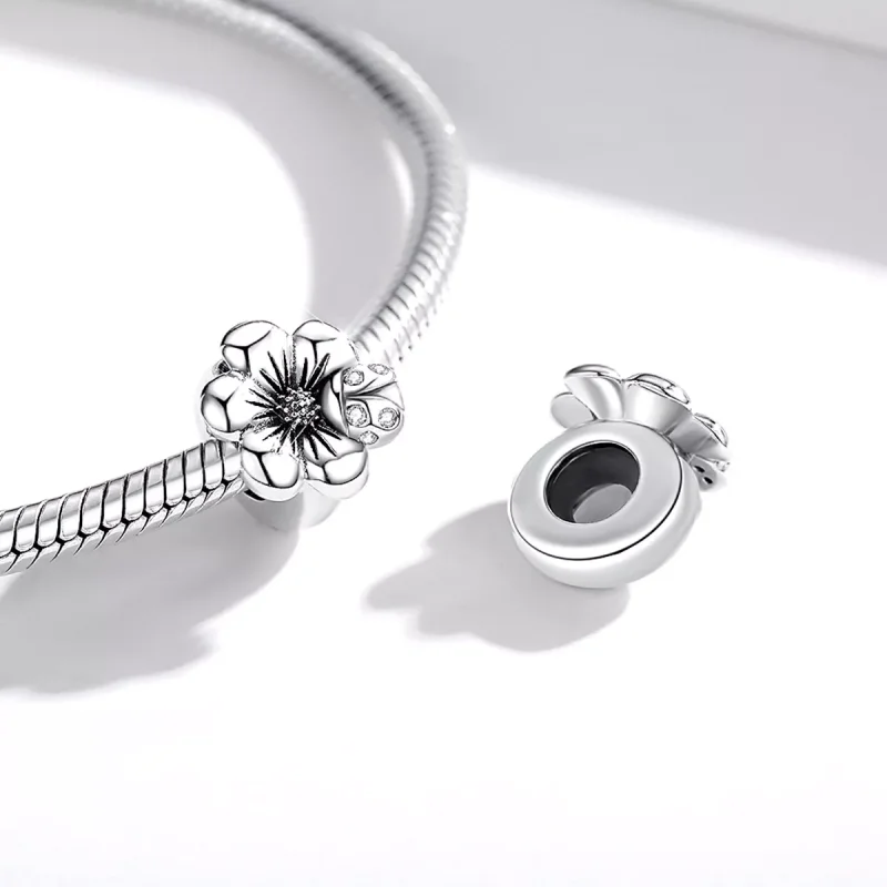 (resim) Pandora tarzı çiçek açan çiçek Charm - SCC1722 - Görüntüle 4