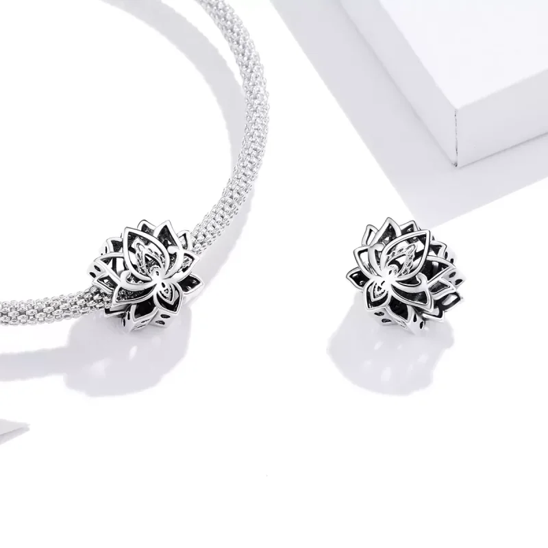 (resim) Pandora tarzı çiçek açan lotus Charm - SCC1724 - Görüntüle 4