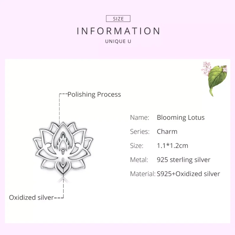 (resim) Pandora tarzı çiçek açan lotus Charm - SCC1724 - Görüntüle 6