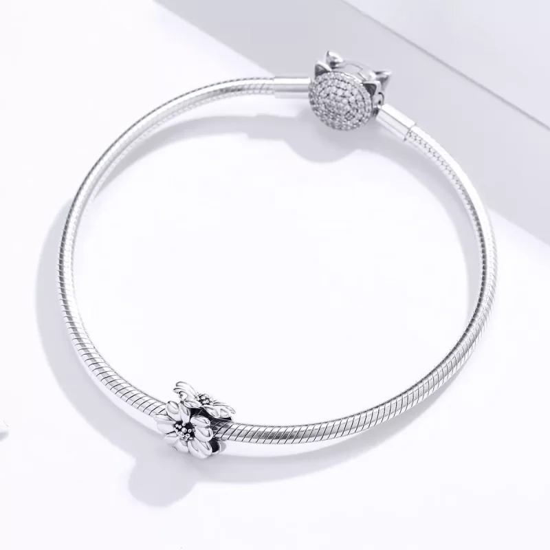 (resim) Pandora tarzı Üç Çiçek Charm - SCC1486 - Görüntüle 3