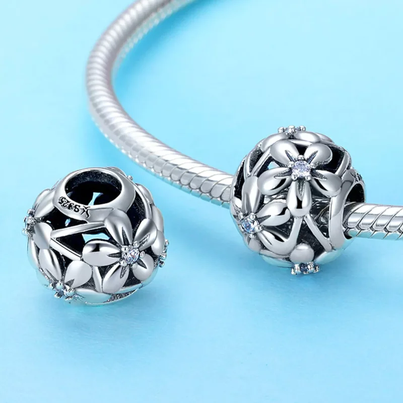 (resim) Pandora tarzı çiçek şekli Charm - SCC729 - Görüntüle 2
