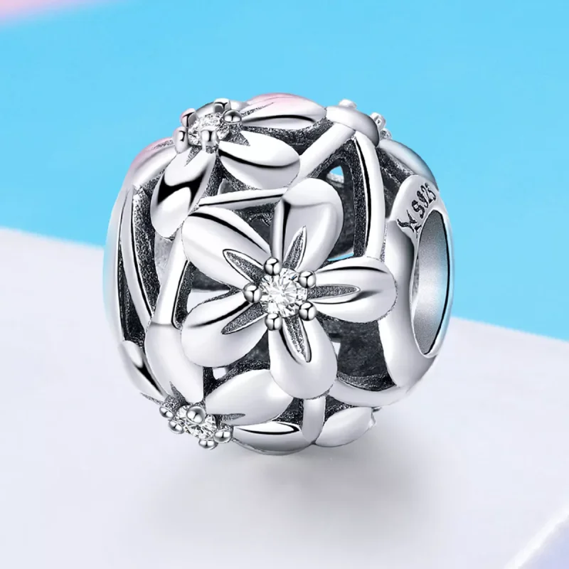 (resim) Pandora tarzı çiçek şekli Charm - SCC729 - Görüntüle 4