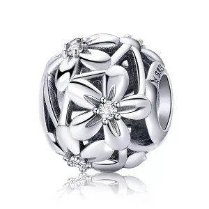 (resim) Pandora tarzı çiçek şekli Charm - SCC729