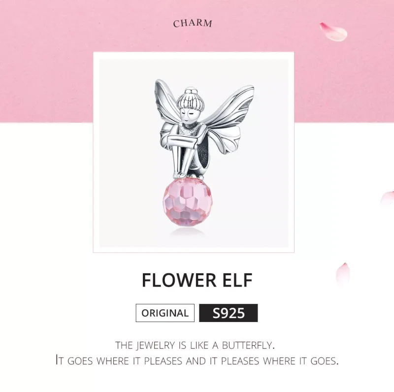 (resim) Pandora tarzı çiçek elf Charm - SCC1483 - Görüntüle 5