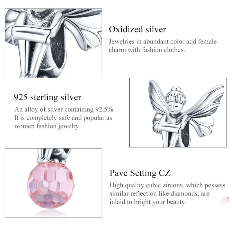 (resim) Pandora tarzı çiçek elf Charm - SCC1483 - Görüntüle 6