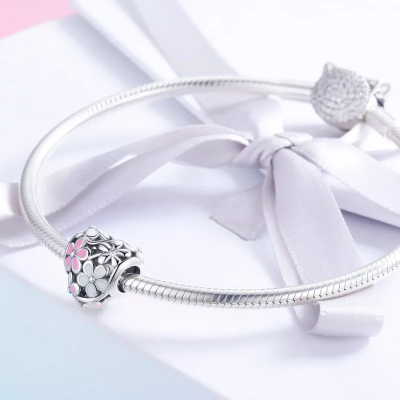 (resim) Pandora tarzı çiçek nimet Charm - SCC761 - Görüntüle 3