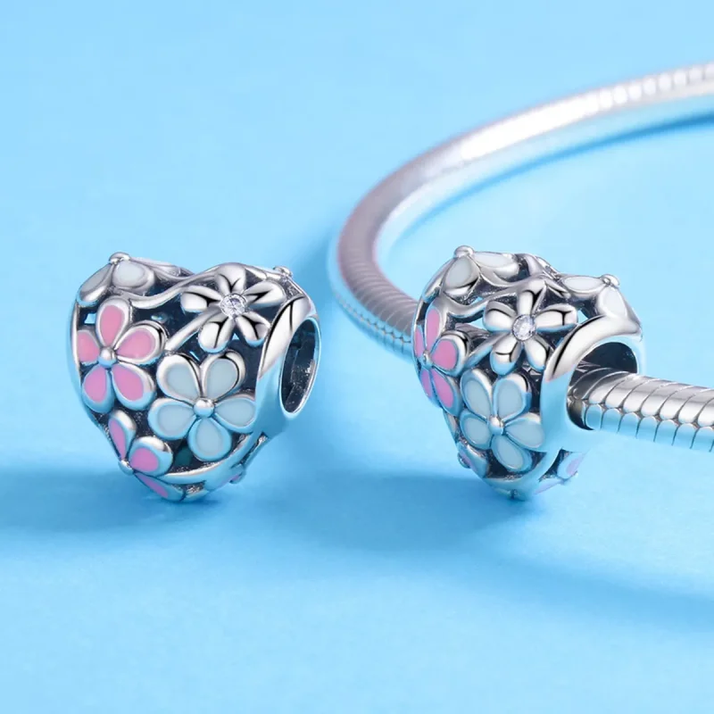(resim) Pandora tarzı çiçek nimet Charm - SCC761 - Görüntüle 4