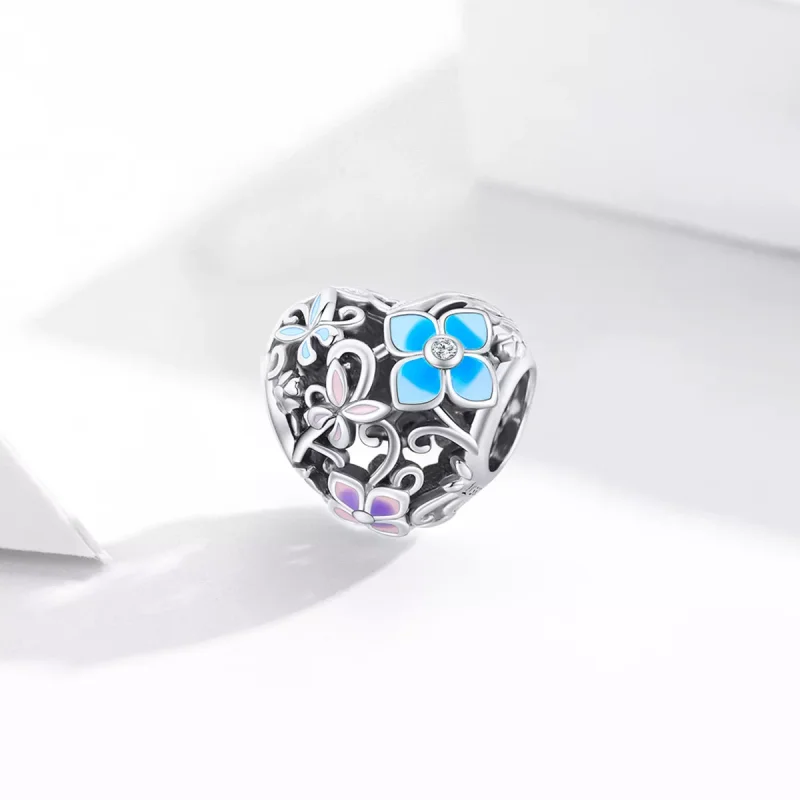 (resim) Pandora tarzı Çiçekler Ve Kelebekler Charm - SCC1836 - Görüntüle 2
